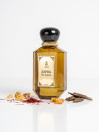 ZAFRA Eau de parfum 100 ml, sticlă maro / ambră — cu ingrediente