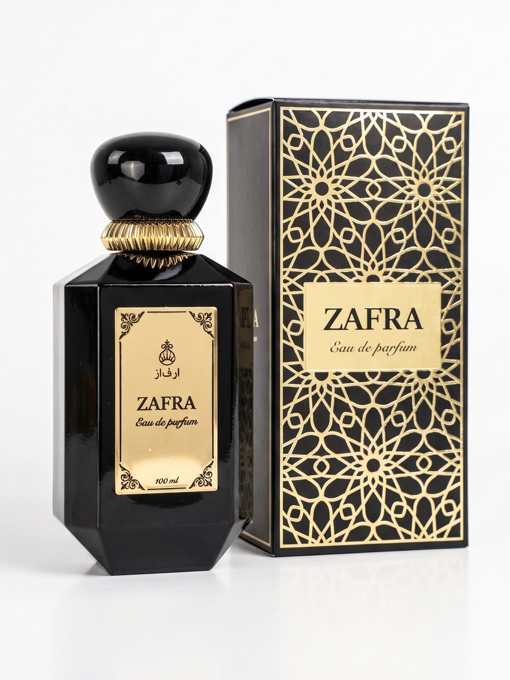 ZAFRA Eau de parfum 100 ml, sticlă neagră — cu cutia